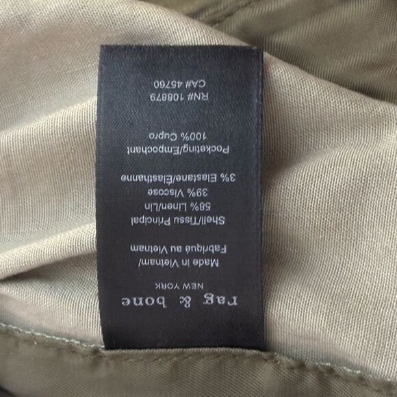 Rag & Bone GUC green cuffed wide leg pants Size 6 - Picture 7 of 7